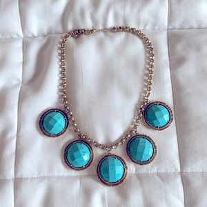 Kendra Scott Gold Turquoise Statement Necklace